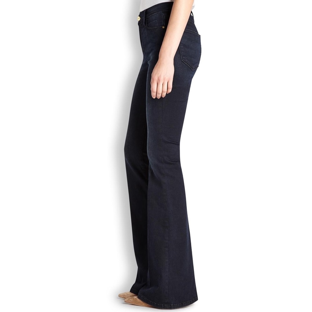 EUC FRAME Deep Indigo Le Pant Flare high rise